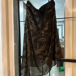 Strapless hi/lo dress